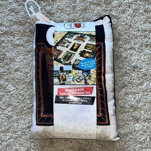 New Hasbro Game CLUE Backpack Beach Towel Set Tote Bag Bath Pool Park Party Kids